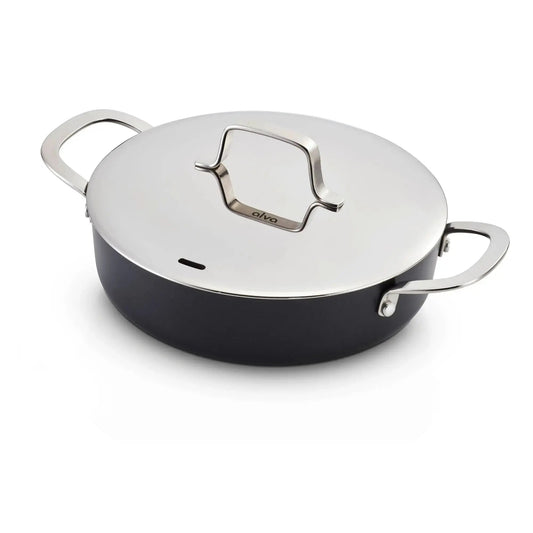 Ceramic Nonstick Sauté Pan with Lid, 3.5-Qt - MEALTONES