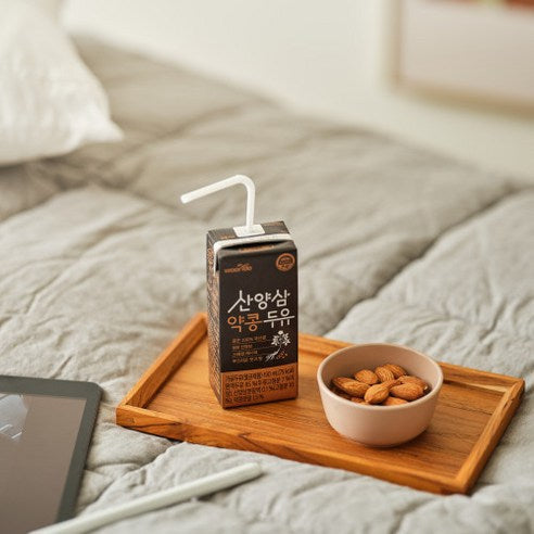 [Woorido]Wild Ginseng Black Soybean Soy Milk (190ml x 16P, 1 Box) - MEALTONES