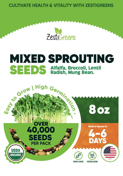 Mixed Sprouting Seeds Organic