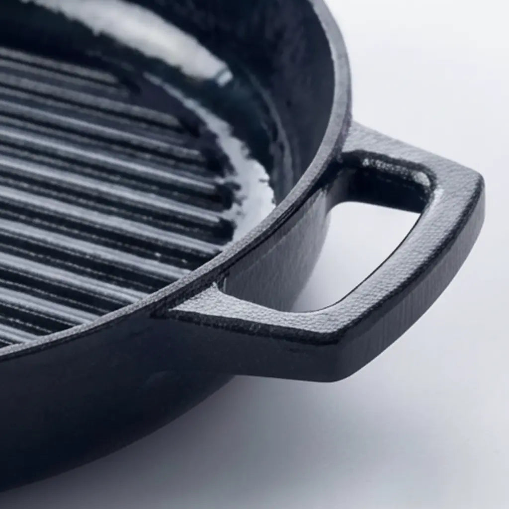 Enameled Cast Iron Grill Pan, 11"