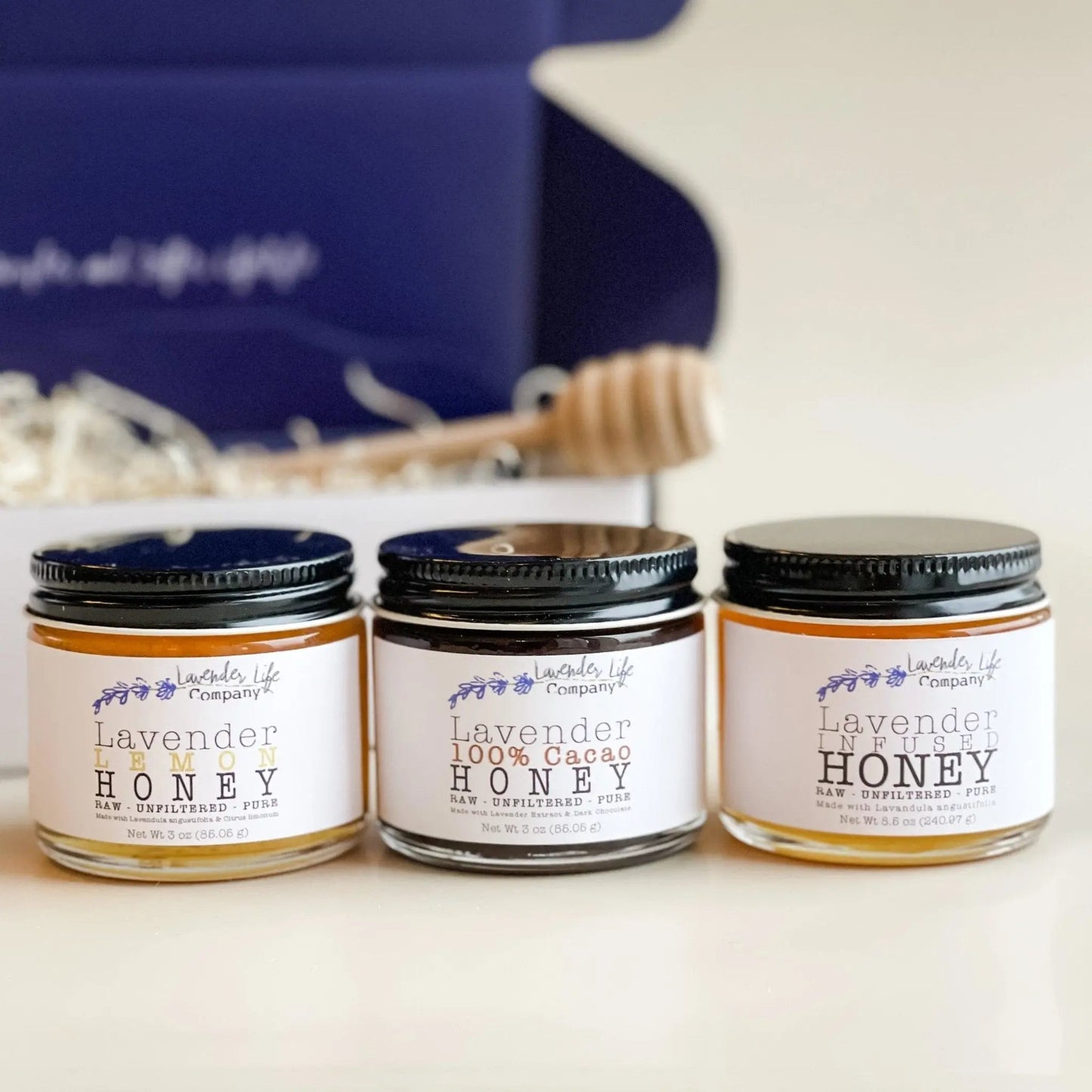 Trio Honey Gift Set — Lavender Gift
