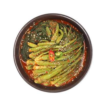 Na You Sun's Dolsan Samchae Gat Kimchi (Leaf Mustard Kimchi)