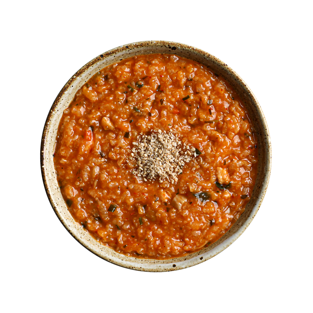 Bokdrim Wando Maeun Gwangeo Juk (Halibut Porridge Spicy)